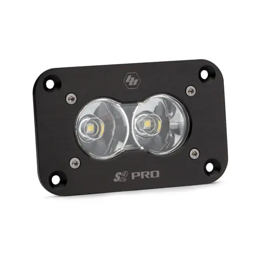 Led Work Light Flush Mount Clear Lens Work/Scene Pattern S2 Pro Baja Designs 1
