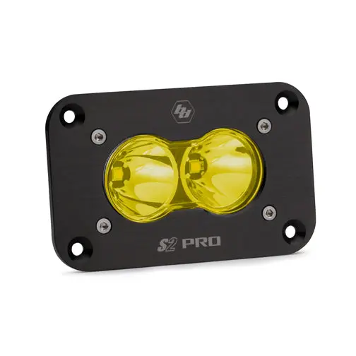 Led Work Light Flush Mount Amber Lens Spot Pattern S2 Pro Baja Designs 1