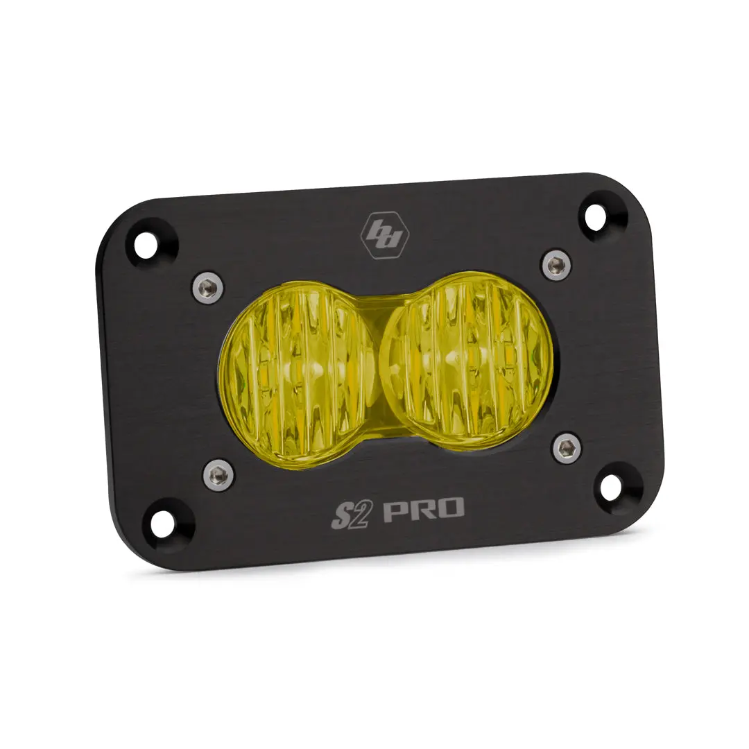 Led Wide Cornering Amber Flush Mount S2 Pro Baja Designs 1