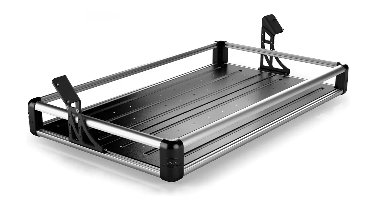Jeep Jku 4 Door Wasatch Rear Cargo Rack Silver Rails 07-18 Wrangler Jku 1