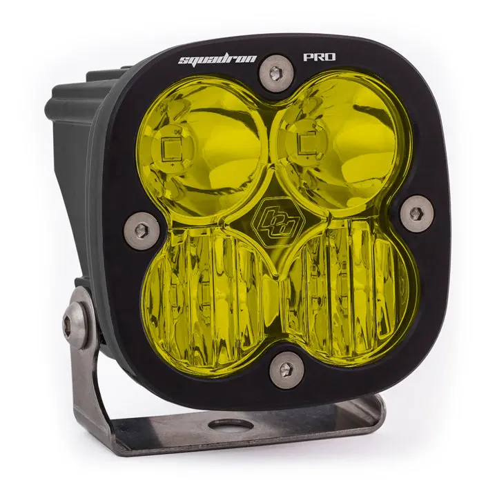 Led Light Pod Black Amber Lens Driving/Combo Pattern Squadron Pro Baja Designs 1