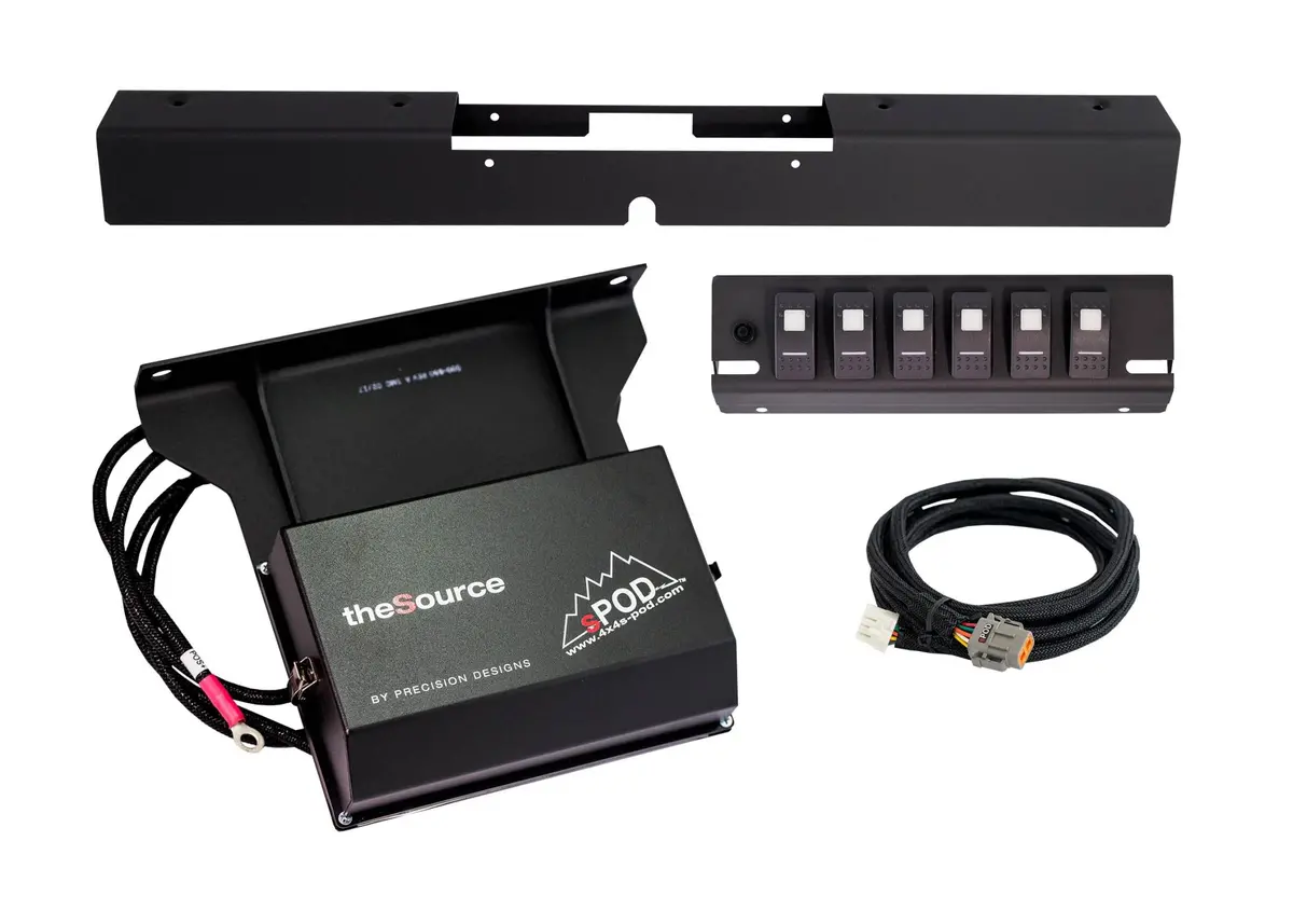Tj 6 Switch Panel With Dual Lit Red Led Switches 03-06 Wrangler Tj 1