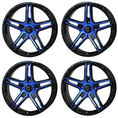 Frontline 505 Dynamic Blue Wheels - 22X6.5 - Closeouts 1