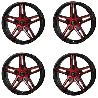Frontline 505 Dynamic Red Wheels - 22X6.5 - Closeout 1