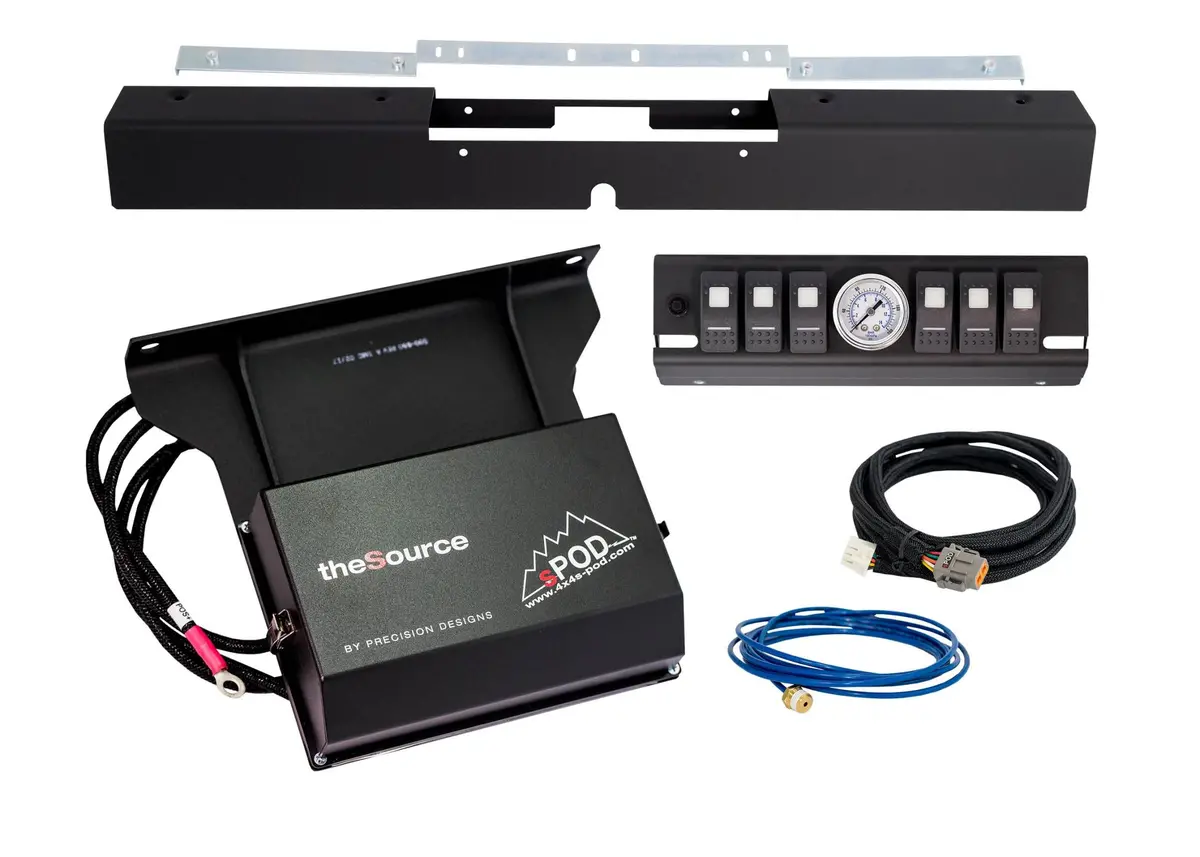 Tj 6 Switch Panel With Dual Lit Amber Led W/Air Gauge 97-02 Wrangler Tj 1