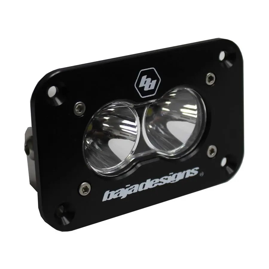 Led Work Light Clear Lens Spot Pattern Flush Mount Each S2 Sport Baja Designs 1