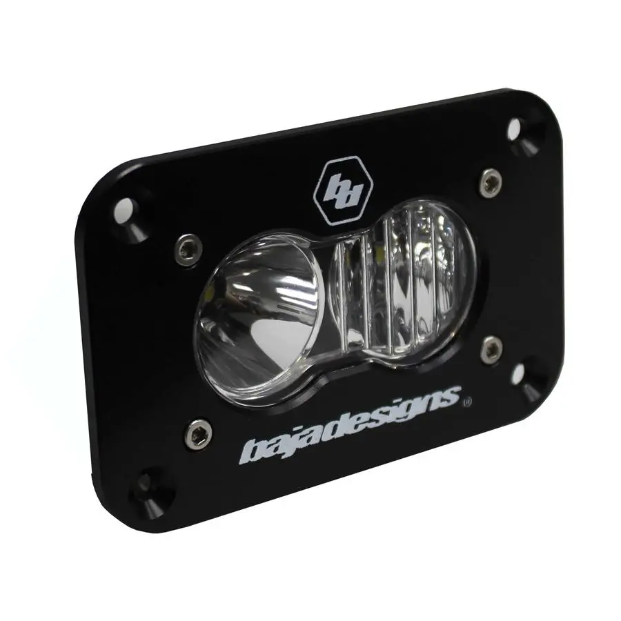 Led Work Light Clear Lens Driving Combo Pattern Flush Mount Each S2 Sport Baja Designs 1