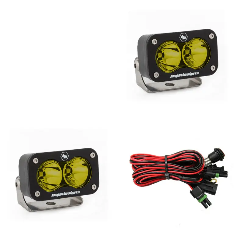 Led Work Light Amber Lens Work/Scene Pattern Pair S2 Sport Baja Designs 1