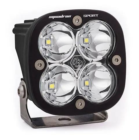 Led Light Pod Spot Pattern Clear Black Squadron Sport Baja Designs 1