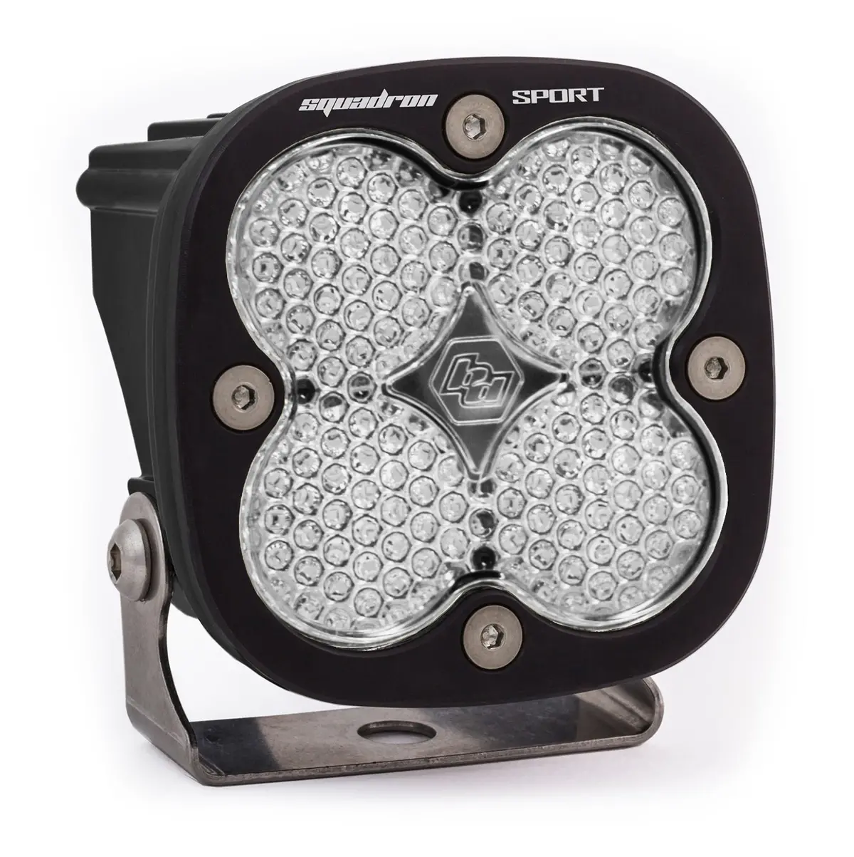 Led Light Pod Work/Scene Pattern Clear Black Squadron Sport Baja Designs 1