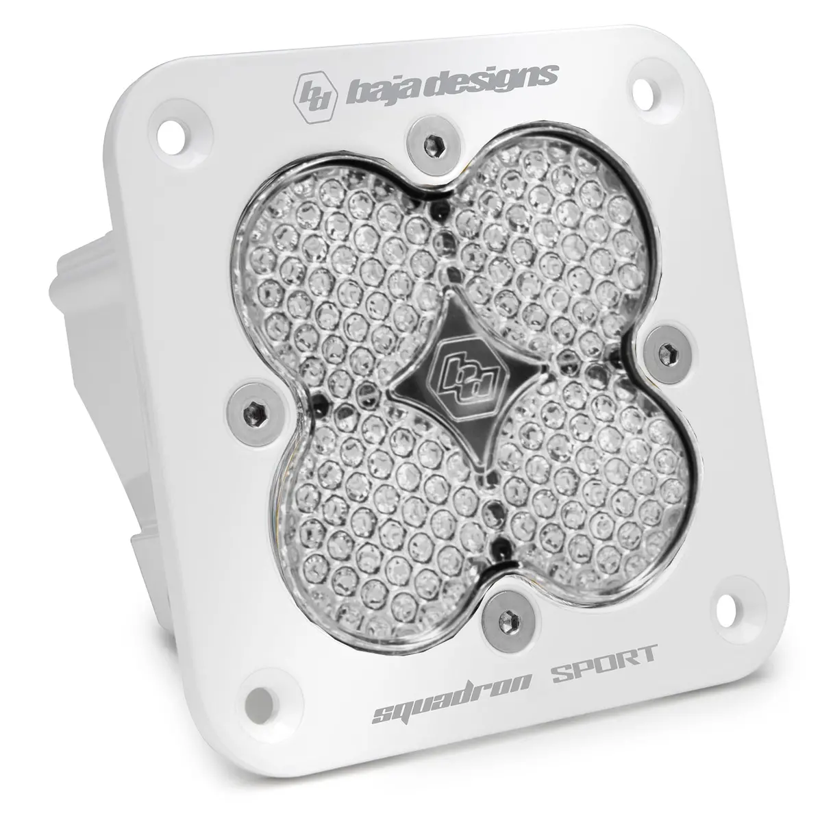 Flush Mount Led Light Pod White Clear Lens Work/Scene Pattern Squadron Sport Baja Designs 1