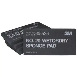 3M Wetordry Sponge Pad 20 - 2 3/4" X 5 1/2" X 3/8 In" - 05526 1