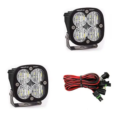 Led Light Pods Clear Lens Wide Cornering Pair Squadron Sport Baja Designs 1