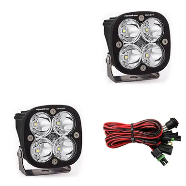 Led Light Pods Clear Lens Work/Scene Pair Squadron Sport Baja Designs 1
