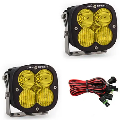Led Light Pods Amber Lens Driving Combo Pattern Pair Xl Sport Series Baja Designs 1
