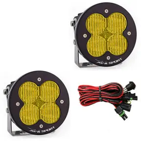 Led Light Pods Amber Lens Wide Cornering Pattern Pair Xl R Sport Series Baja Designs 1