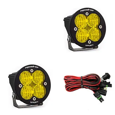 Led Light Pods Amber Lens Wide Cornering Pair Squadron R Sport Baja Designs 1