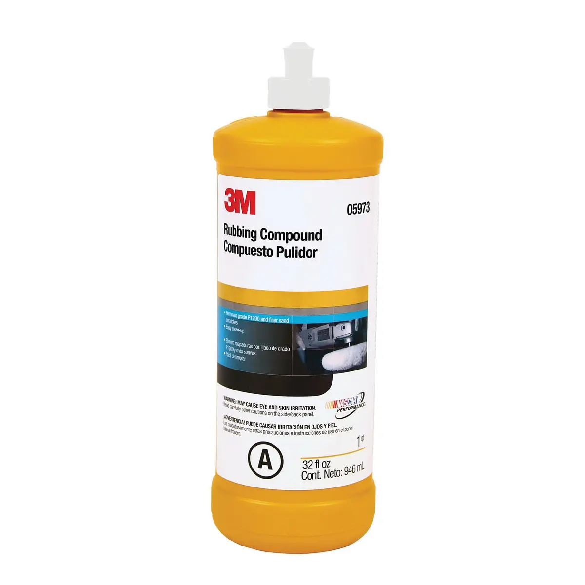 3M 05973 Rubbing Compound, 1 Qt 1