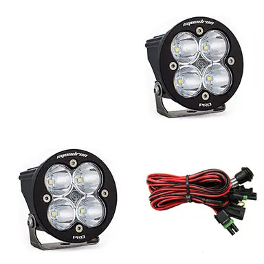 Led Light Pods Clear Lens Work/Scene Pair Squadron R Pro Baja Designs 1