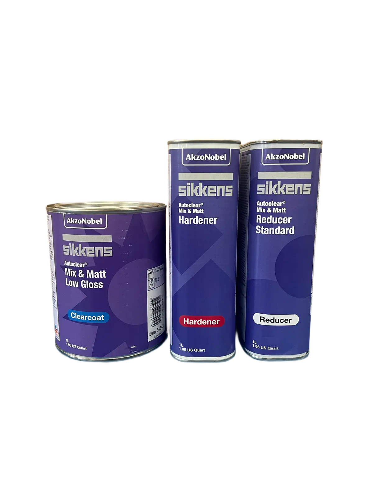 Sikkens Autoclear Mix & Matt Low-Gloss, 1 Liter Kit W/Hardener And Reducer 1