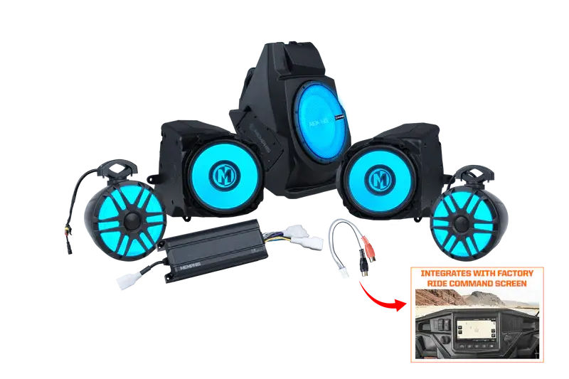 Memphis Audio Rzr Ride Command Pro 4 Plus Audio Kit (Pro Xp - Pro R - Turbo R) 1