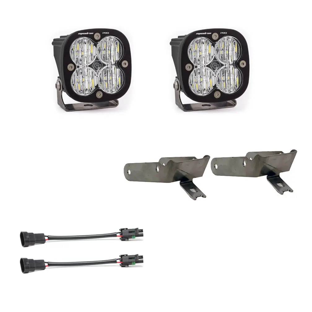Super Duty Fog Lights Squadron Pro 99-10 Super Duty Fog Pocket Kit Baja Designs 1