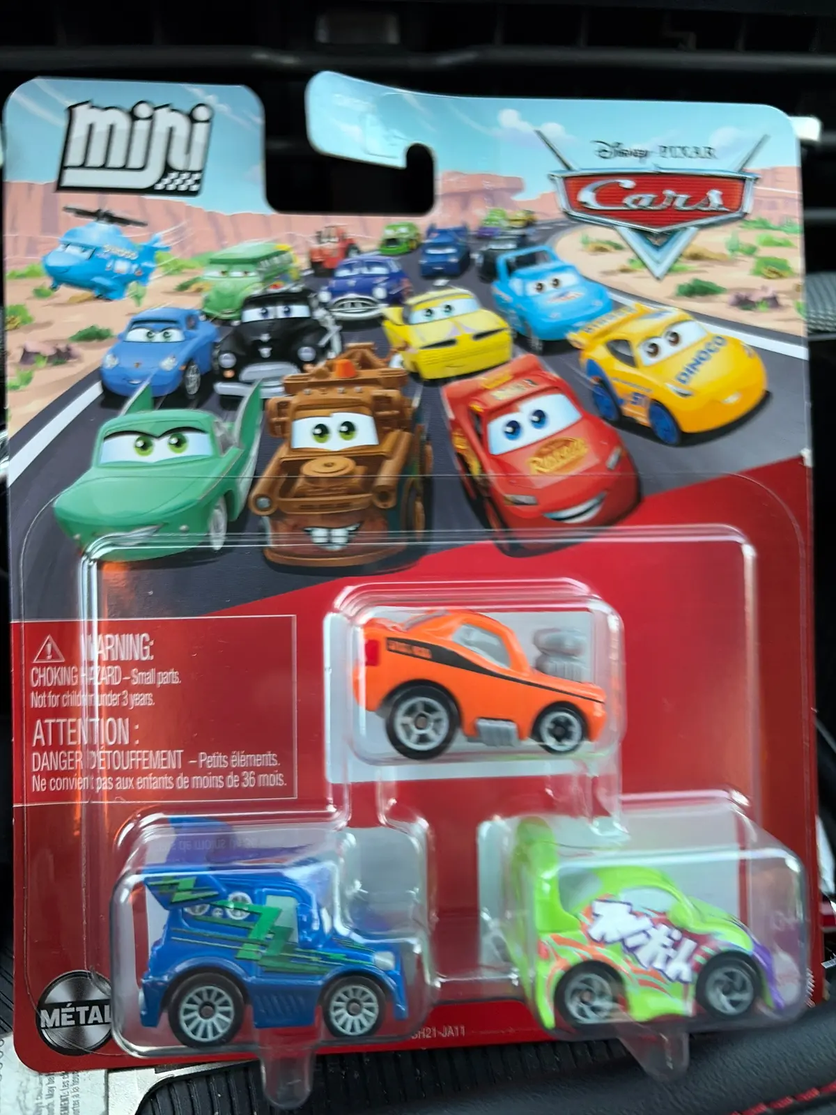 Disney Cars Mini 3-Pk Dj Snot Rod Wingi 1