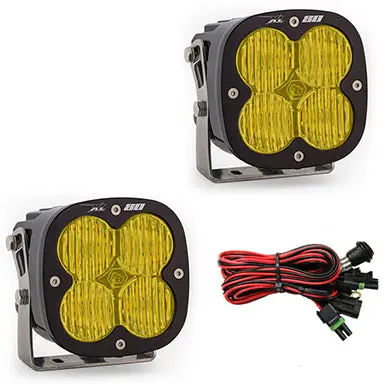 Led Light Pods Amber Lens Wide Cornering Pattern Pair Xl80 Series Baja Designs 1