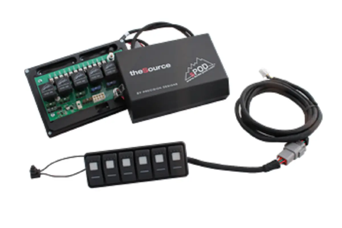 Modular 6 Switch Panel With Dual Led Amber Switches 1