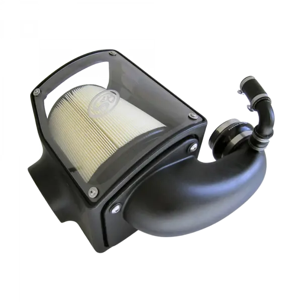Cold Air Intake For 92-00 Gmc K-Series V8-6.5L Duramax Dry Dry Extendable White 1