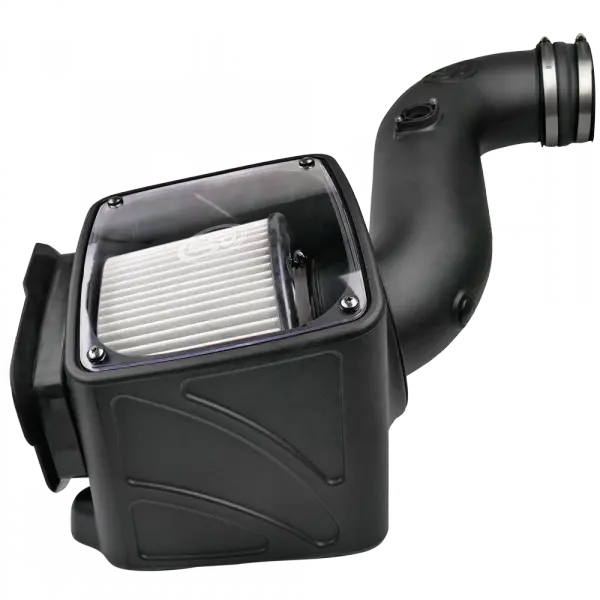 Cold Air Intake For 06-07 Chevrolet Silverado Gmc Sierra V8-6.6L Lly-Lbz Duramax Dry Extendable White 1