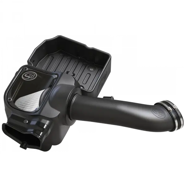 Cold Air Intake For 17-19 Ford F250 F350 V8-6.7L Powerstroke Dry Extendable White 1