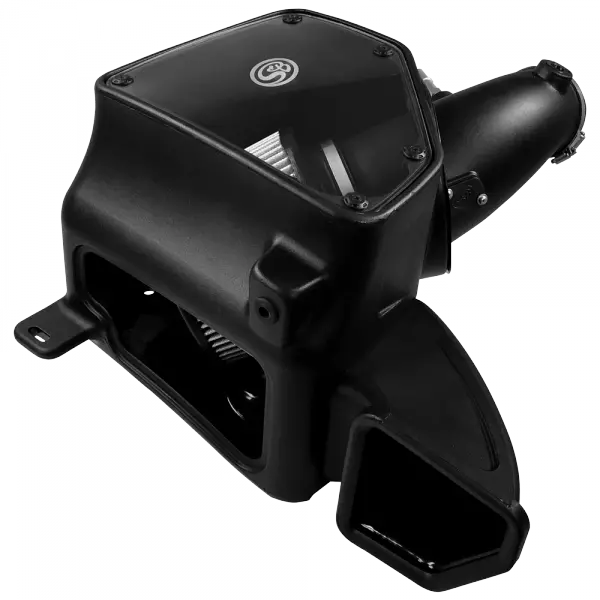 Cold Air Intake For 14-18 Dodge Ram 2500/ 3500 Hemi V8-6.4L Dry Extendable White 1