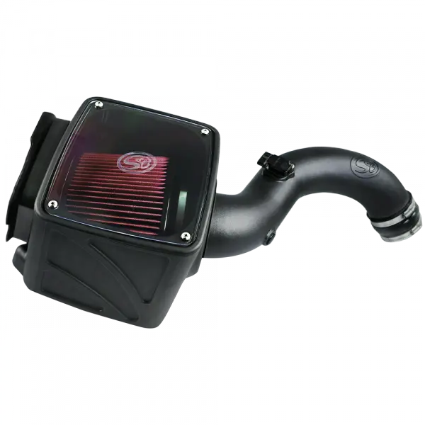 Cold Air Intake For 01-04 Chevrolet Silverado Gmc Sierra V8-6.6L Lb7 Duramax Cotton Cleanable Red 1