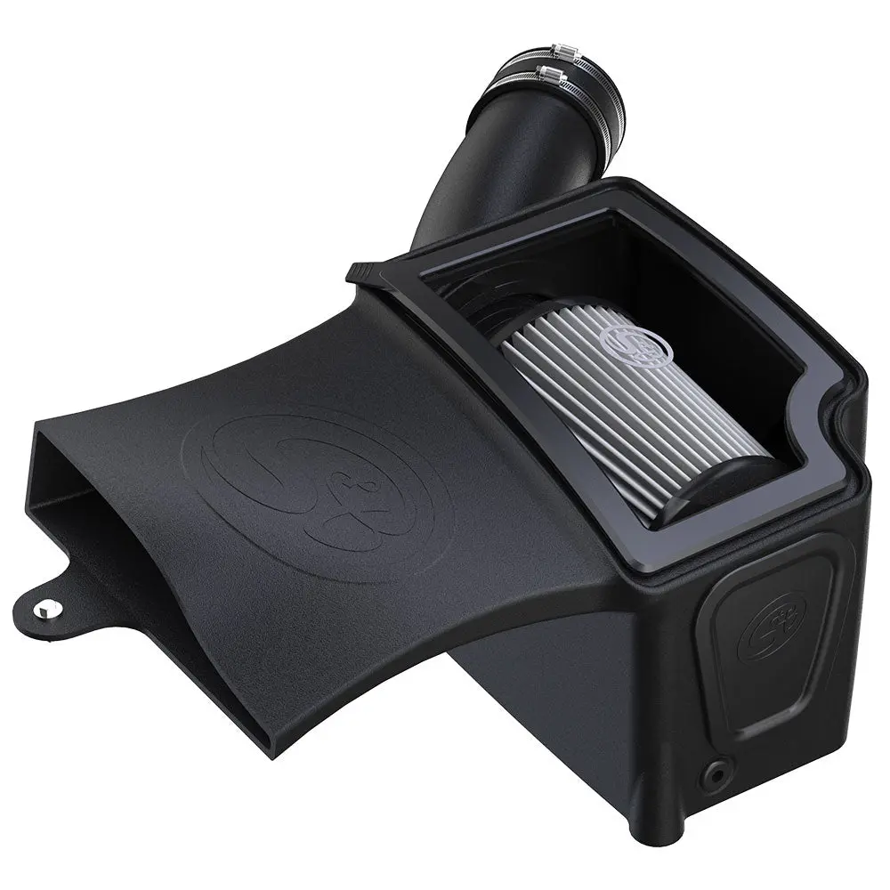 Cold Air Intake For 94-97 Ford F250 F350 V8-7.3L Powerstroke Dry Extendable White 1
