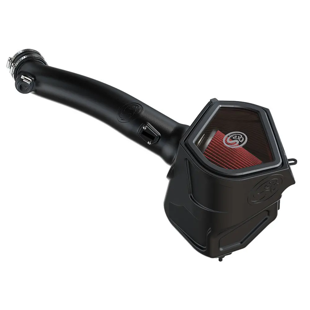Cold Air Intake For 20-22 Jeep Wrangler / Gladiator 3.0L Ecodiesel Cotton Cleanable Red 1