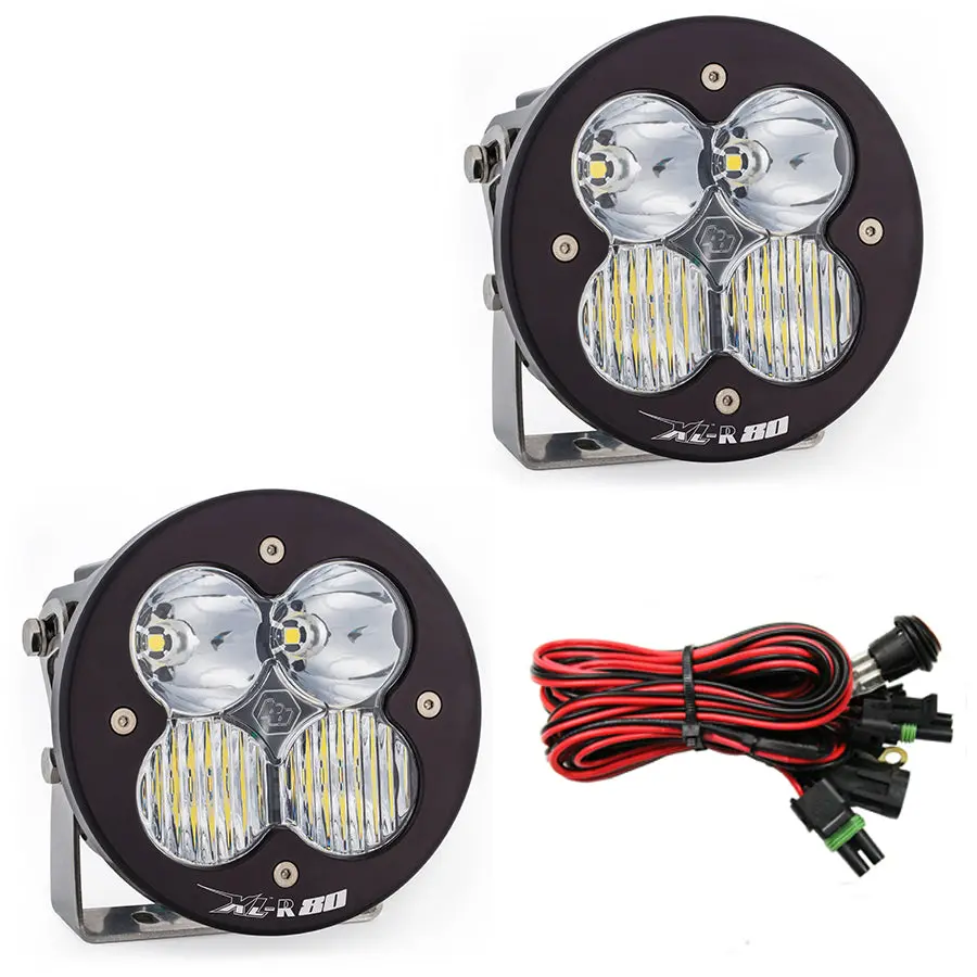 Led Light Pods Driving Combo Pattern Pair Xl R 80 Series Baja Designs 1