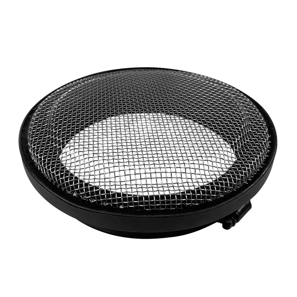 Turbo Screen 4.0 Inch Black Stainless Steel Mesh W/Stainless Steel Clamp 1