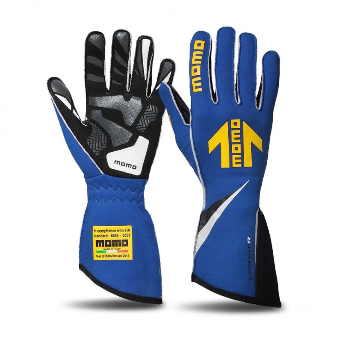 Momo Corsa R Blue Racing Gloves Size 13 1
