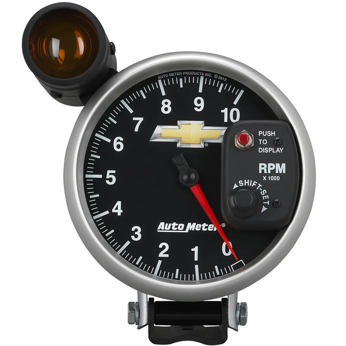 Autometer 5 In. Tachometer, 0-10,000 Rpm, Pedestal W/ Ext. Shift-Lite, Gm Copo Camaro 1