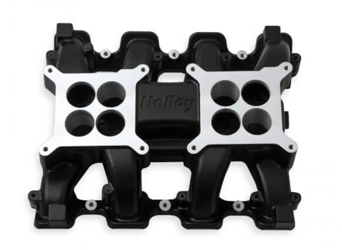 Holley Ls Carbureted Manifold 2X4 Dual Plane Ls3/L92 - Black 2