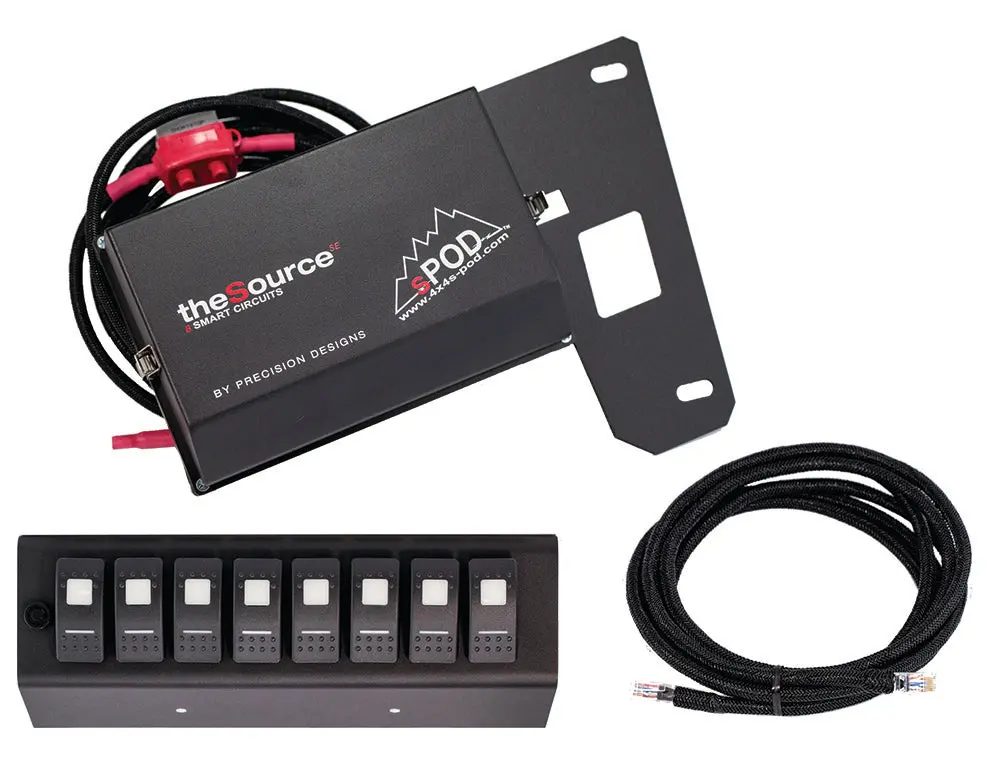 Jk 8 Switch Panel And Source Se System 07-08 Wrangler Jk Green 1