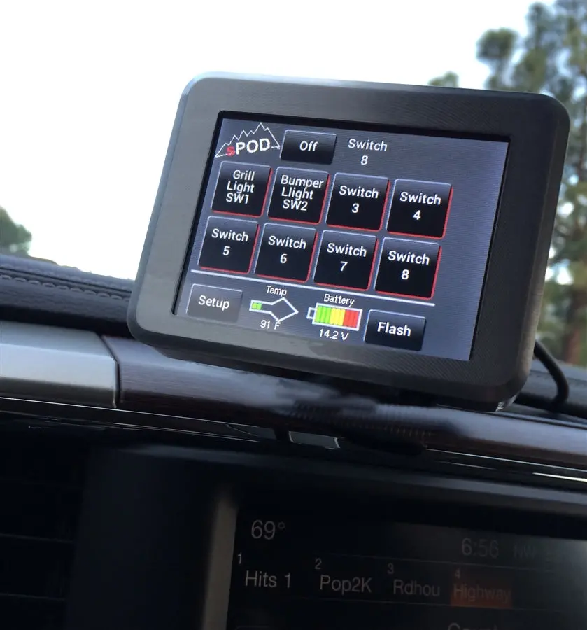Tj Swicth Panel 8 Circuit Source Se W/Touchscreen 97-06 Wrangler Tj 1
