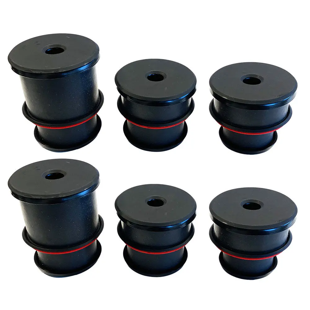 Silicone Body Mount Kit For 1980-1996 Ford F-150 And 1980-1997 F-250 / F-350 6 Pc 1