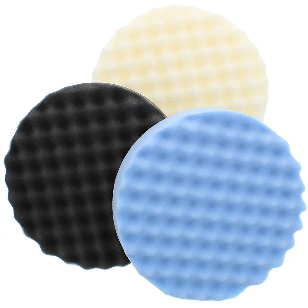3M Perfect It 8" Foam Buffing Compounding Pads 5723, 5725, 5751 3 Pack Kit 1