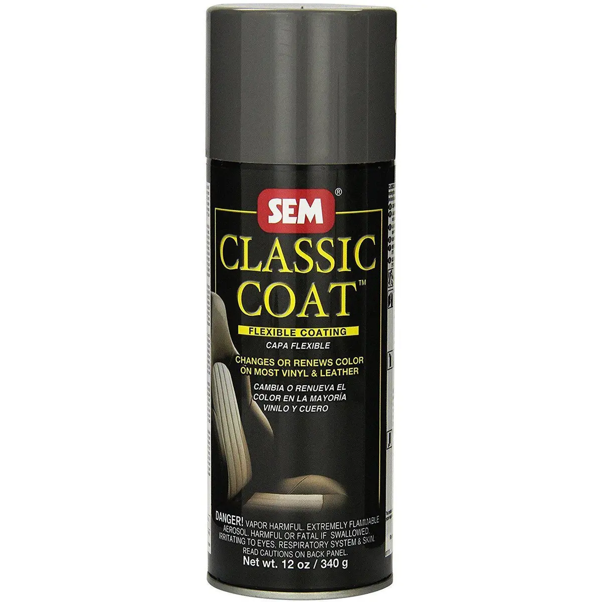 Sem 17103 Paint Leather Vinyl Dark Gray Classic Coat - 12 Oz. 1