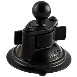 Ram Mount Suction Cup Twist Lock Base 3.3 Inch W/1 Inch Ball 1