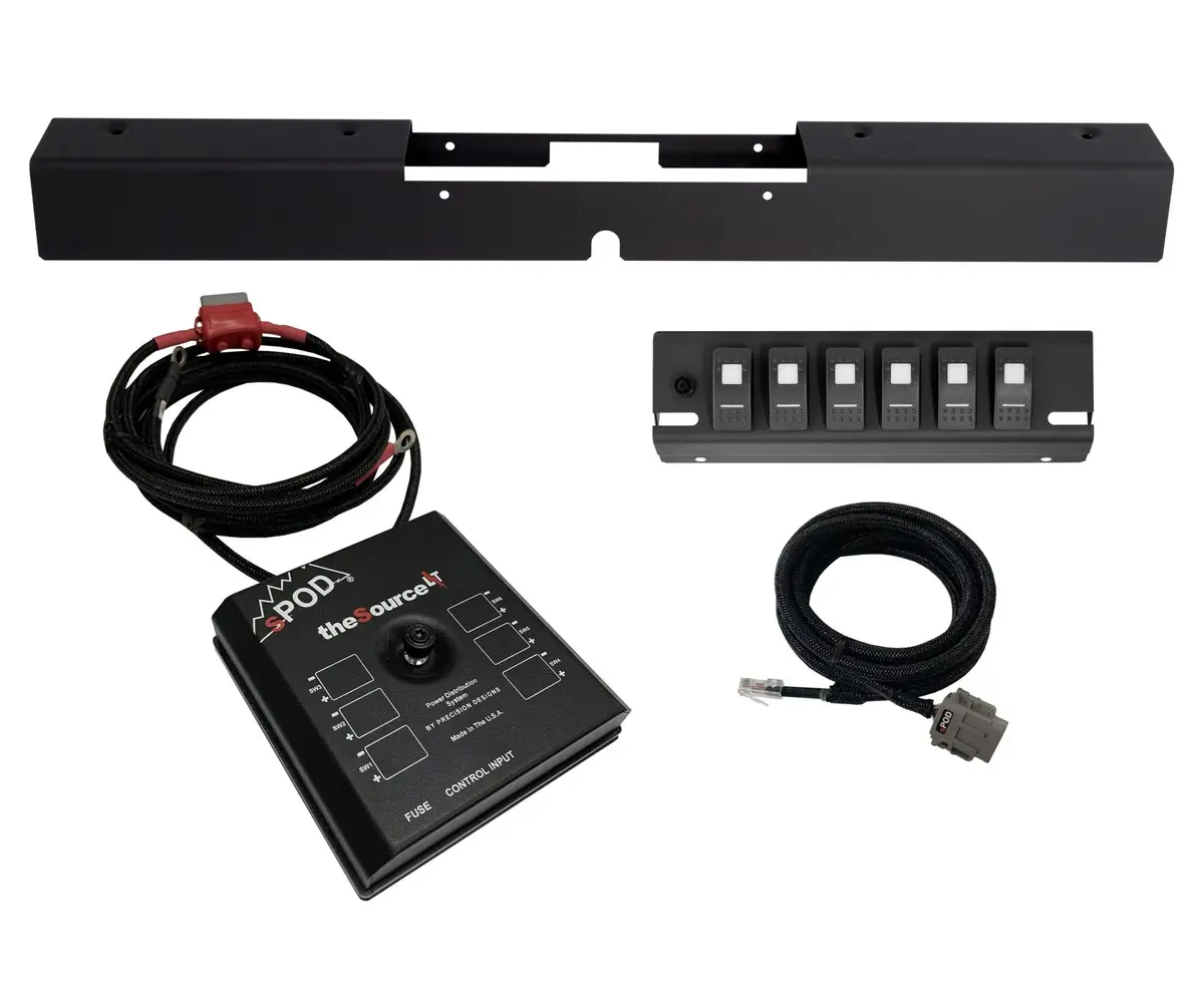 Sourcelt W/ Red Led Switches For 2003-2006 Tj/Lj 1