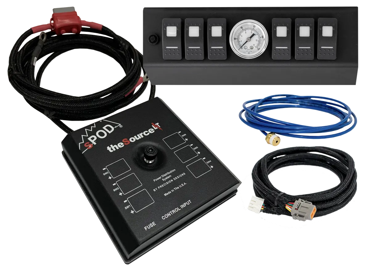 Sourcelt W/ Air Gauge And Blue Led Switch Panel For Jk 2007-2008 1