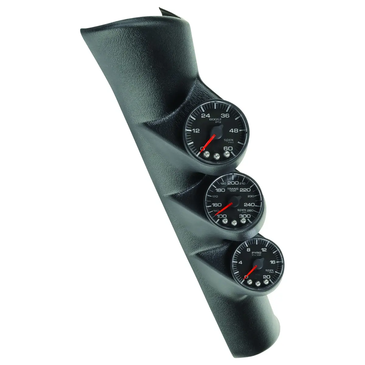 Autometer P73000 Diesel Gauge Kit, A-Pillr, Ram 98-02, Bst/Egt/Trans, 60Psi/2K?F/300?F, Blk, Spek 1